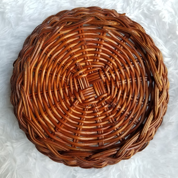 Boho Vintage Wicker Basket - Picture 4 of 12